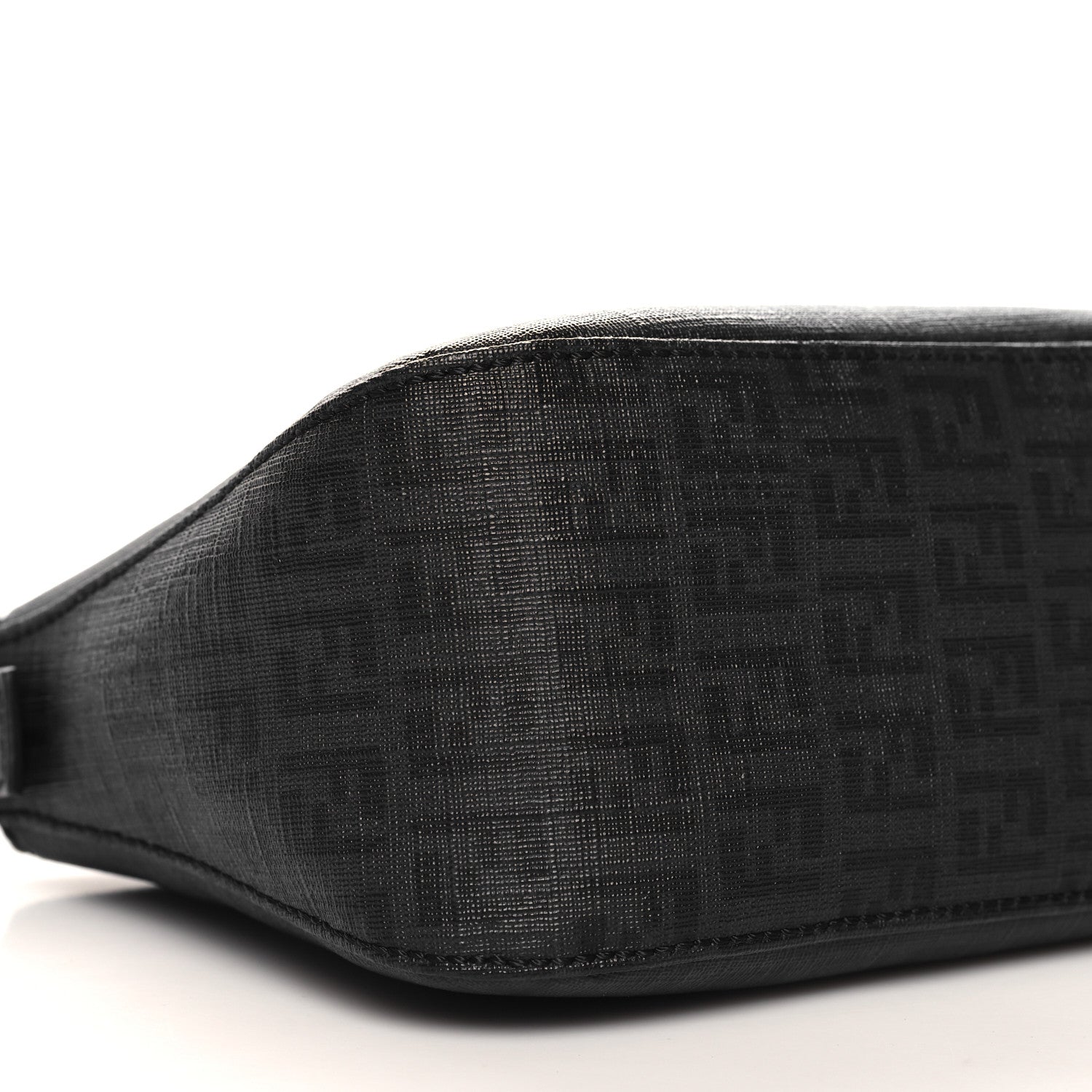 Fendi Zucchino Spalmati Vitello Forever Baguette Black 9 of 10