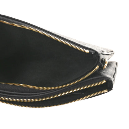 Louis Vuitton Empreinte Double Zip Pochette Black 5 of 12