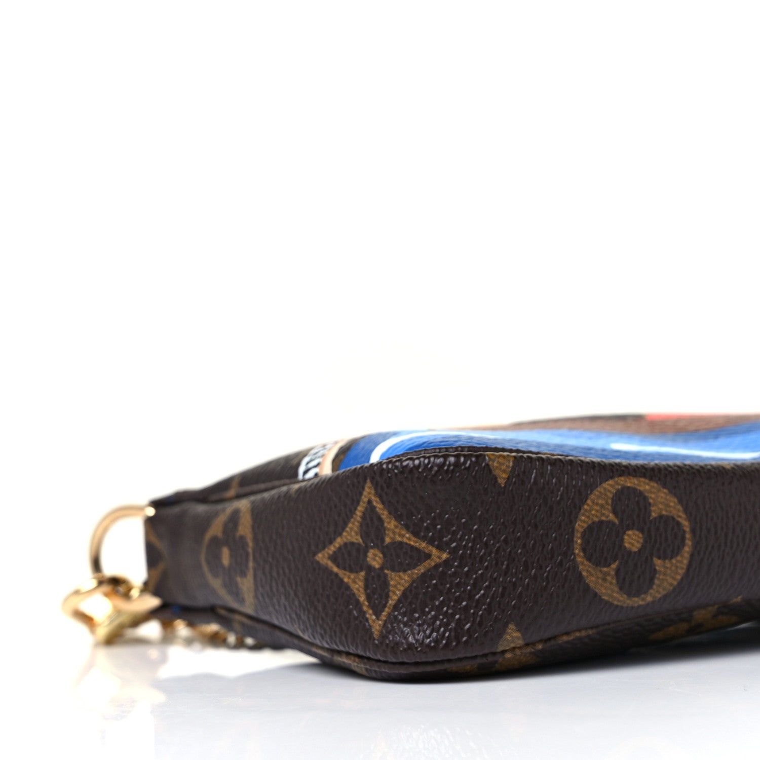 Louis Vuitton Monogram 2019 Christmas Animation Mini Venice Pochette Accessories Blue 8 of 9