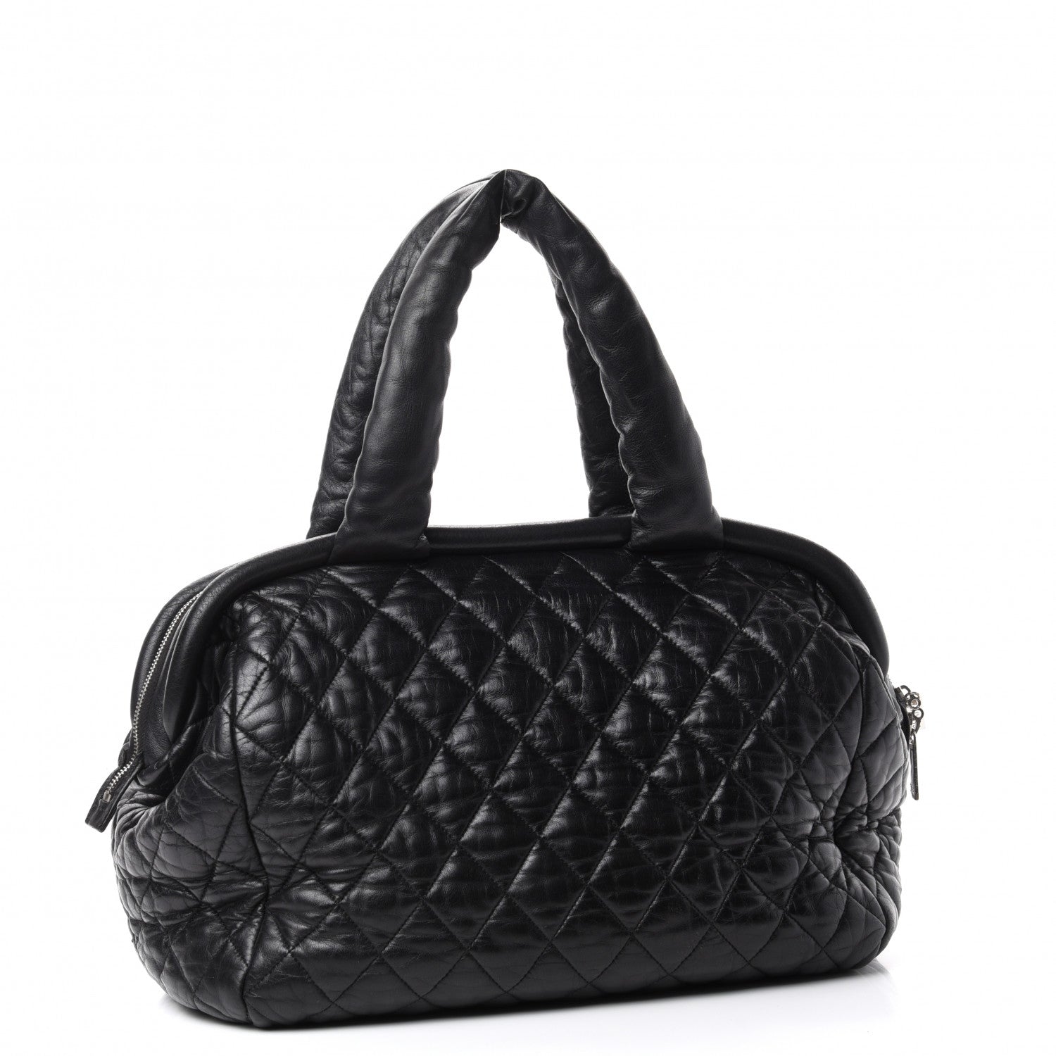 Chanel Lambskin Coco Cocoon Bowler Black 3 of 10