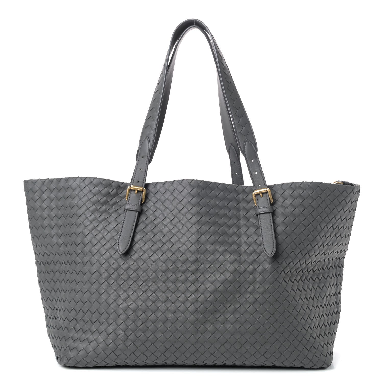 Bottega Veneta Nappa Intrecciato Large Cesta Tote Light Grey 1 of 4