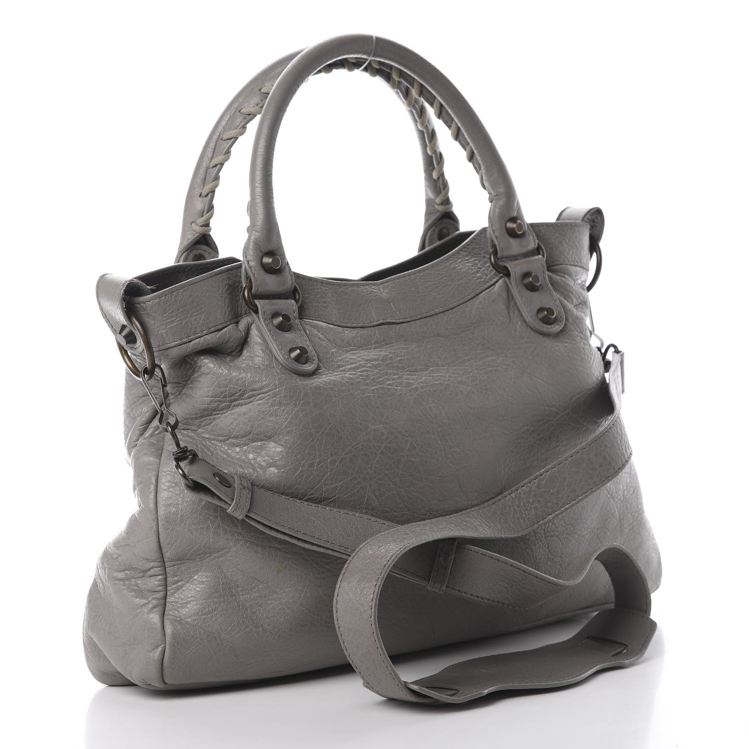 Balenciaga Agneau Classic Hardware Town Gris Pyrite 2 of 15
