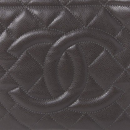 Chanel Caviar Quilted Timeless CC Soft Tote Dark Grey 7 of 9