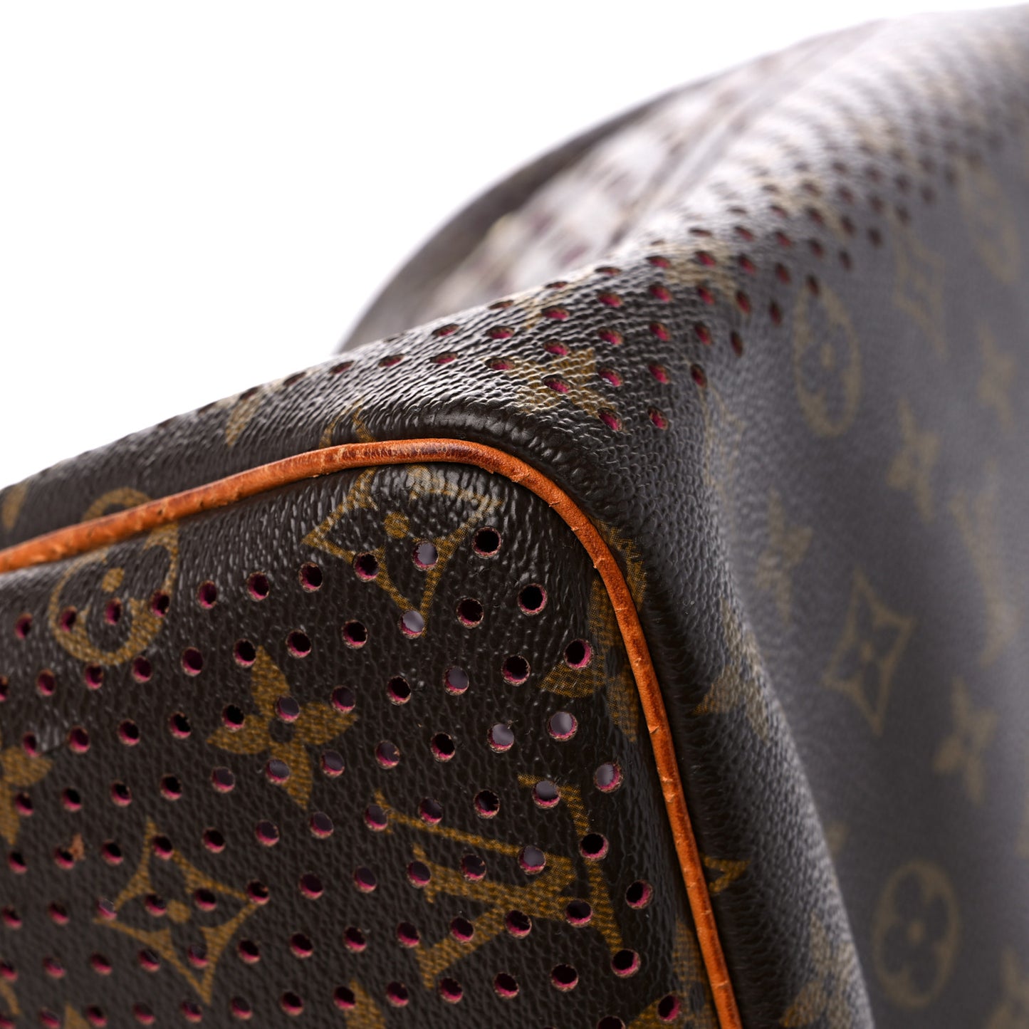 Monogram Perforated Speedy 30 Fuchsia