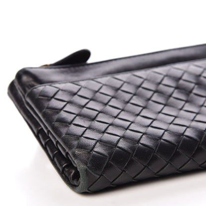 Bottega Veneta Nappa Intrecciato Double Zip Clutch Wallet Black 5 of 10
