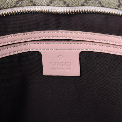 Gucci GG Supreme Monogram Medium Flat Messenger Bag Light Pink 6 of 12