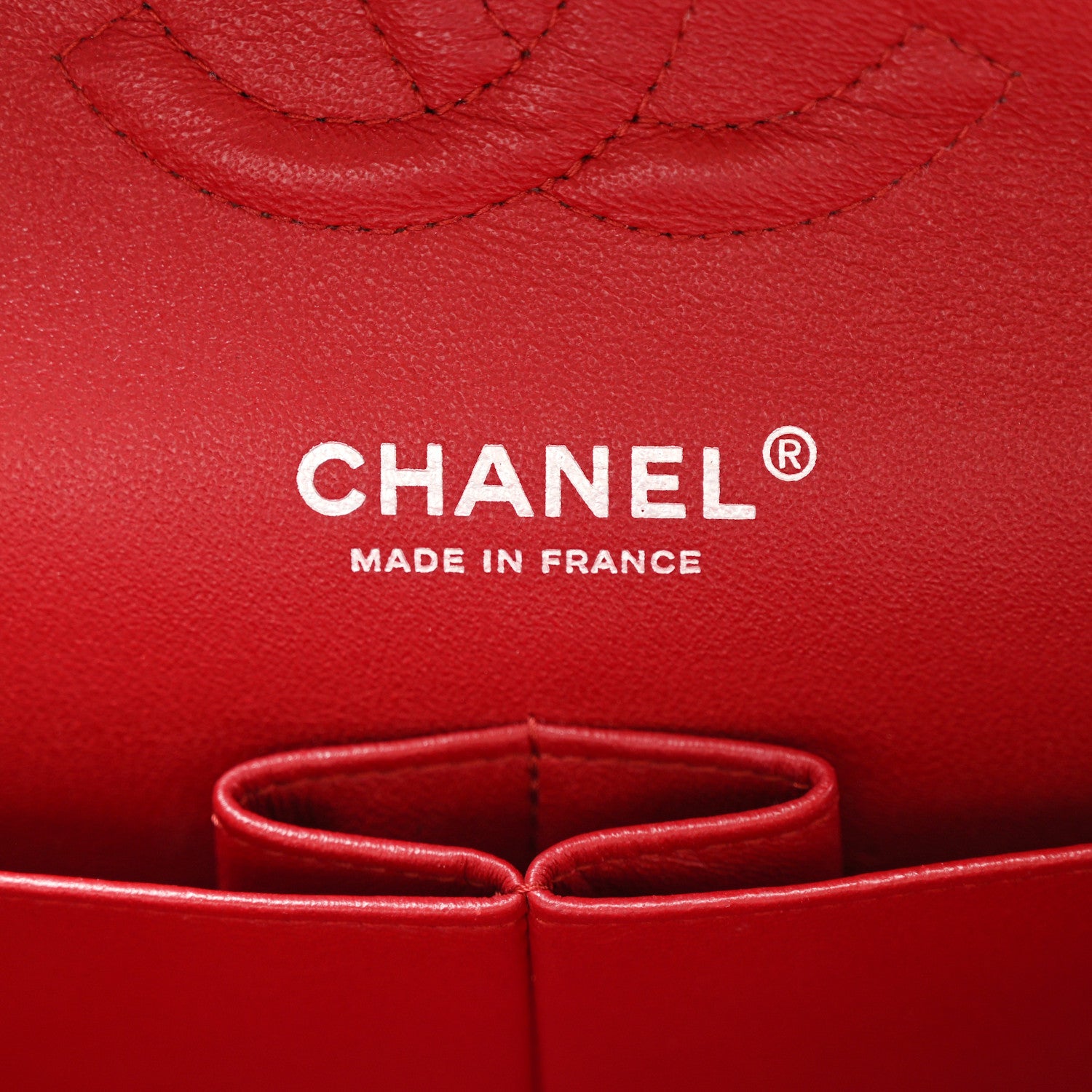 Chanel Caviar Quilted Medium Double Flap Red 6 of 10
