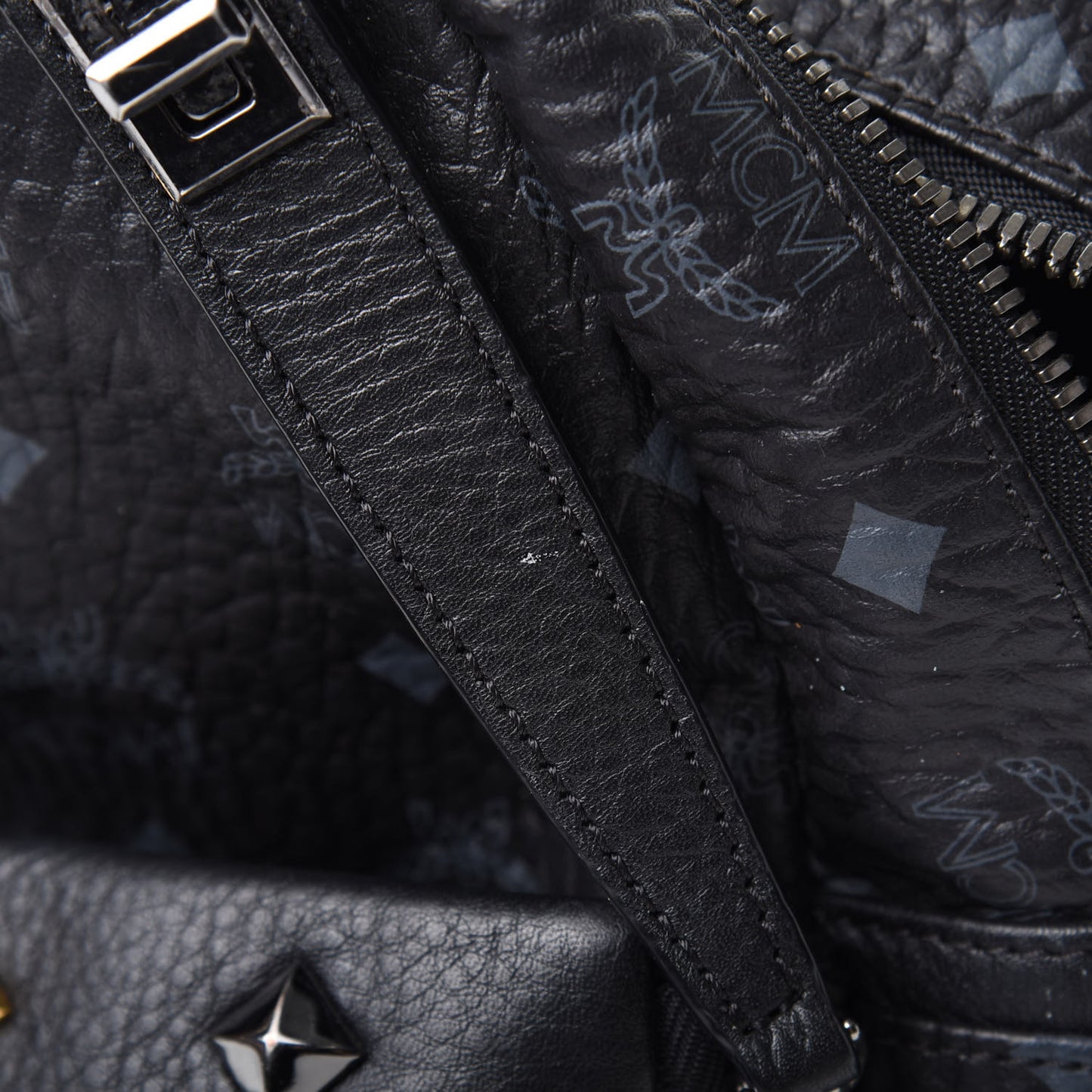 Visetos Studded Small Dual Stark Backpack Black