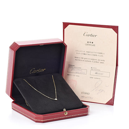 Cartier 18K Yellow Gold Diamond SM D'Amour Pendant Necklace 6 of 6