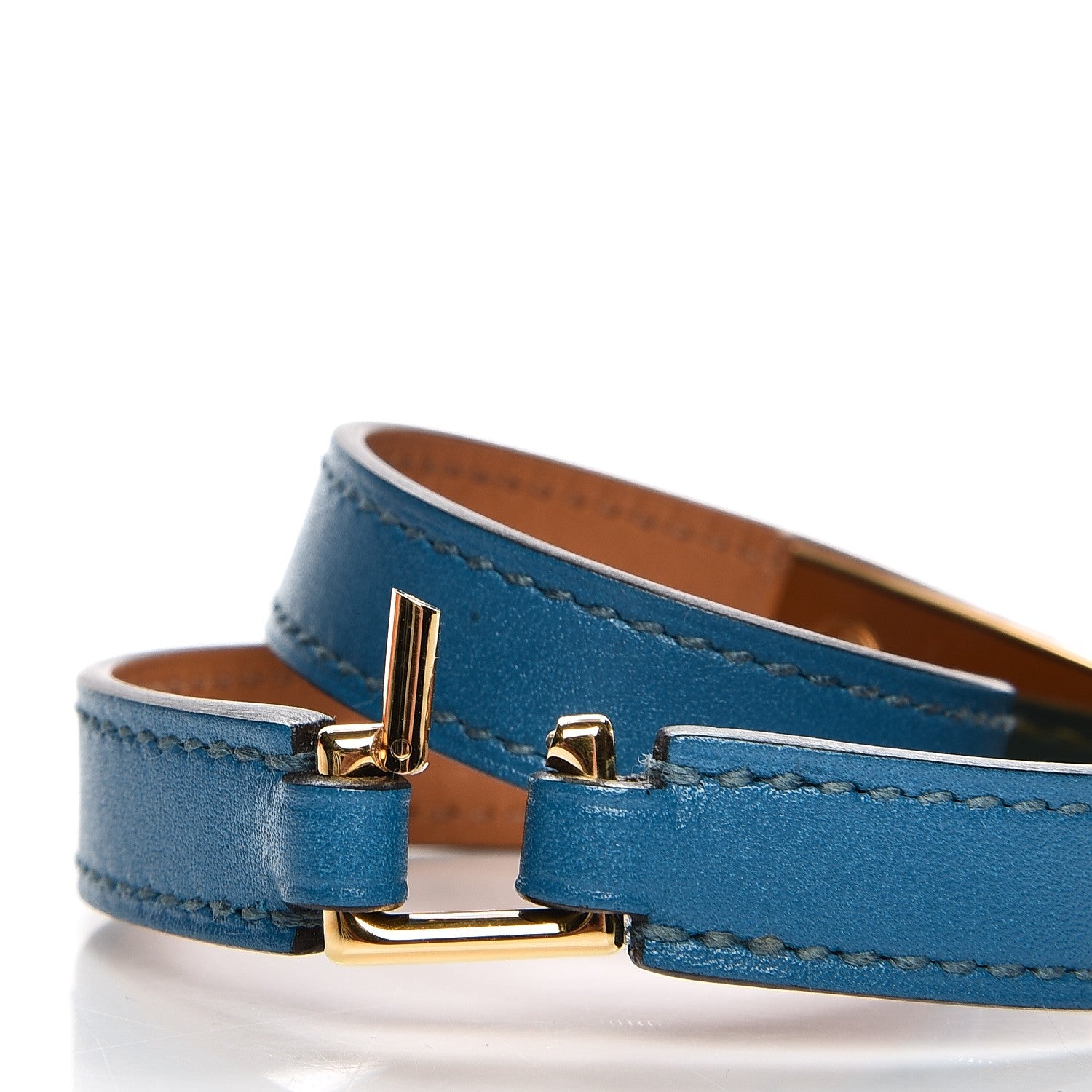 Hermes Tadelakt Rivale Double Tour XS Bleu Izmir 7 of 8