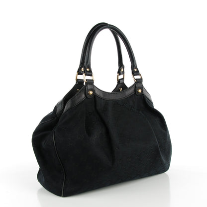 Gucci Monogram Medium Sukey Tote Black 3 of 8