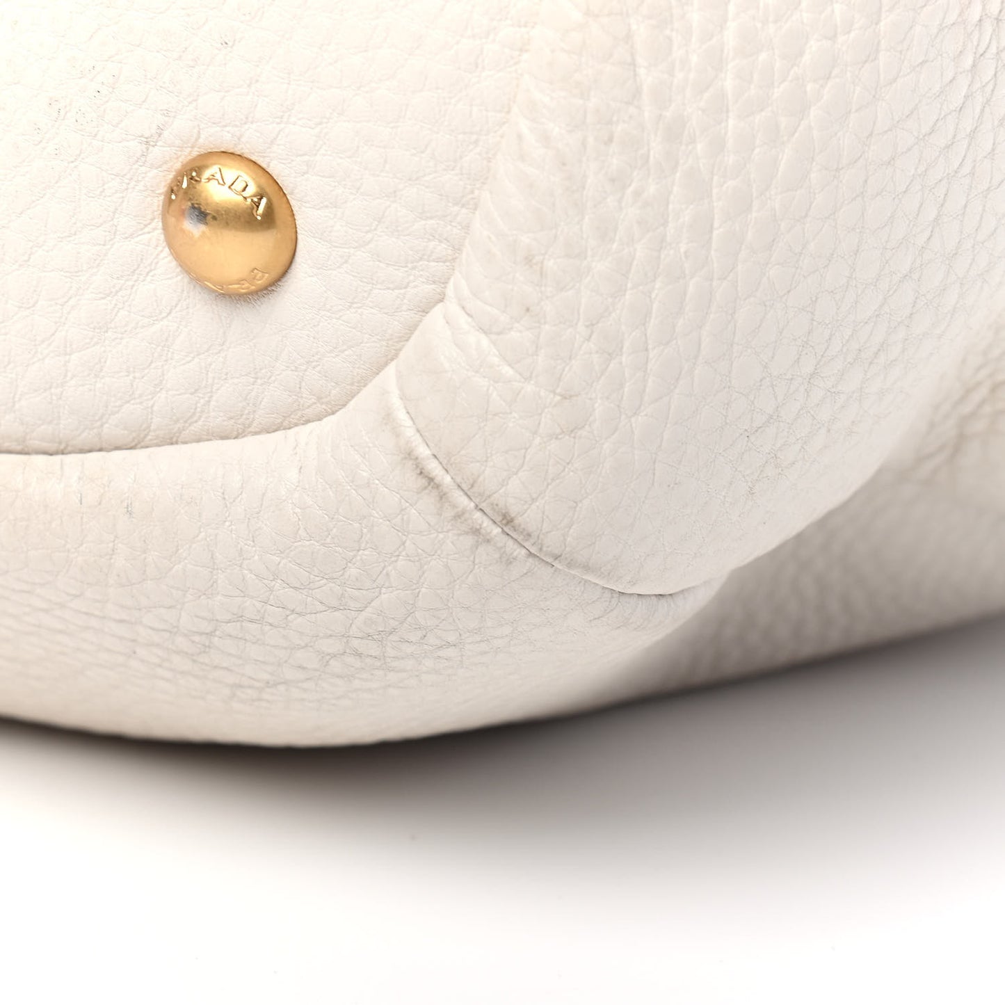 Vitello Daino Shoulder Bag White