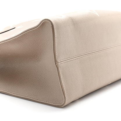 Louis Vuitton Empreinte Monogram Giant Onthego MM Tourterelle Creme 7 of 8