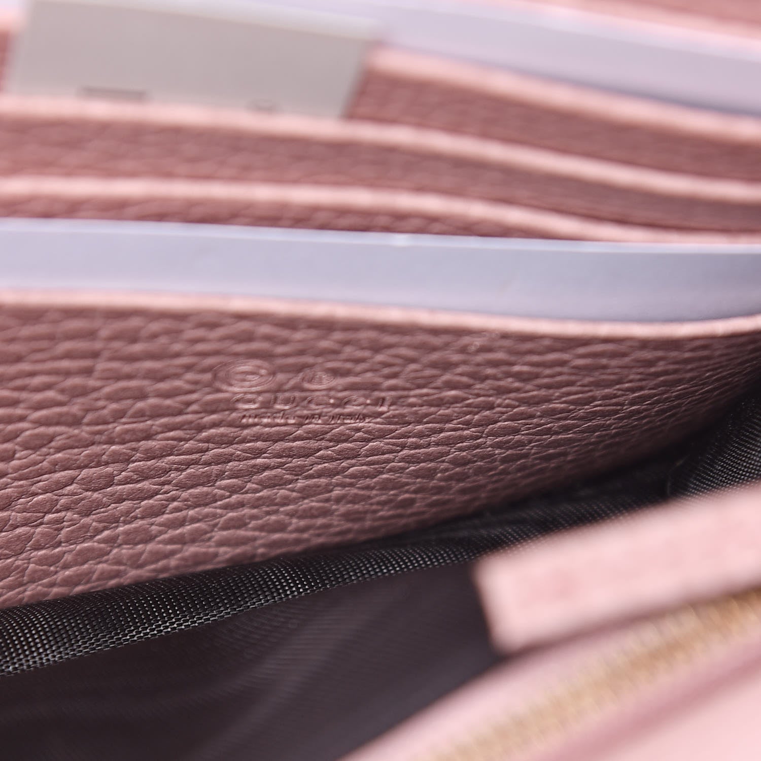 Gucci Dollar Calfskin Medium Betty Chain Wallet Soft Pink 6 of 9