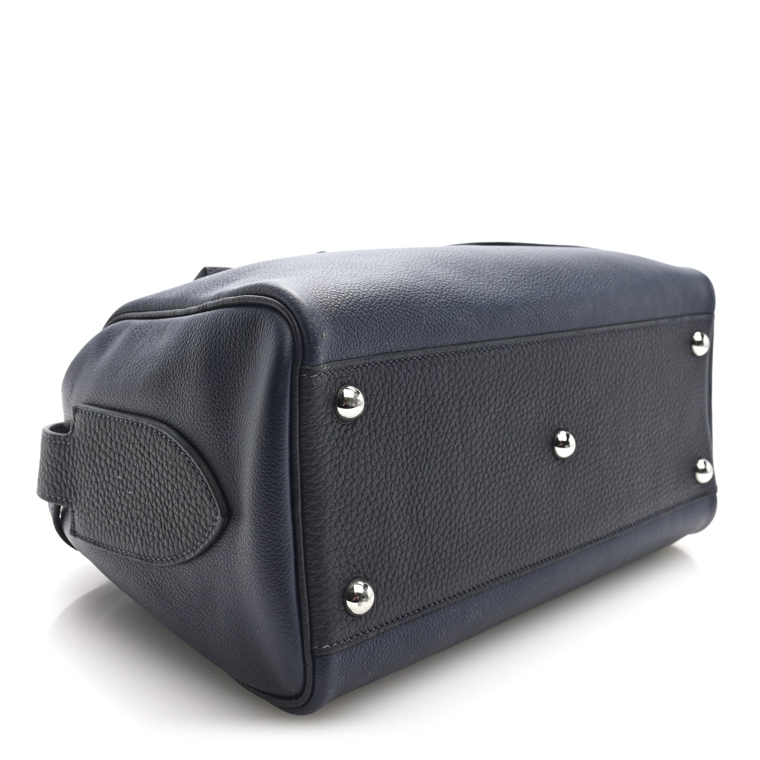 Hermes Evercolor Taurillon Clemence Petit Courrier Bag Bleu Nuit Caban 4 of 9