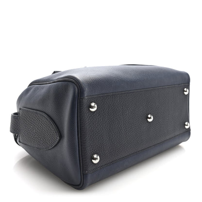 Hermes Evercolor Taurillon Clemence Petit Courrier Bag Bleu Nuit Caban 4 of 9