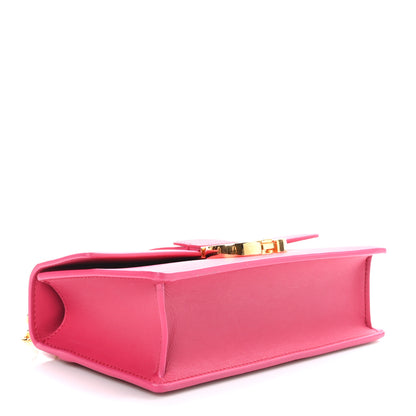 Christian Dior Grained Calfskin 30 Montaigne East West Chain Flap Bag Passion Pink 4 of 9