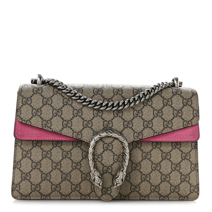Gucci GG Supreme Monogram Small Dionysus Shoulder Bag Pink 1 of 13