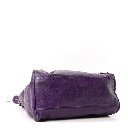 Balenciaga Agneau Classic Gold Hardware Velo Dark Violet 4 of 10