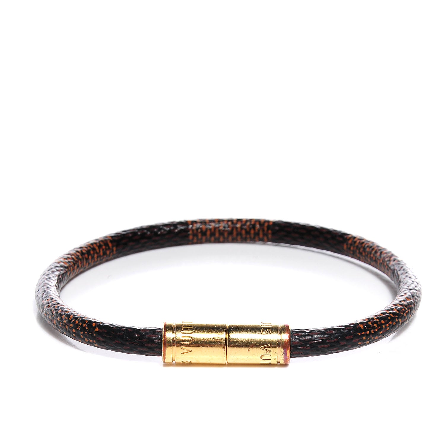 Louis Vuitton Damier Ebene Keep It Bracelet 17 4 of 6