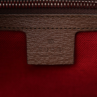 Gucci GG Supreme Monogram Textured Dollar Calfskin Small Detail Tote Beige Ebony New Acero 7 of 12