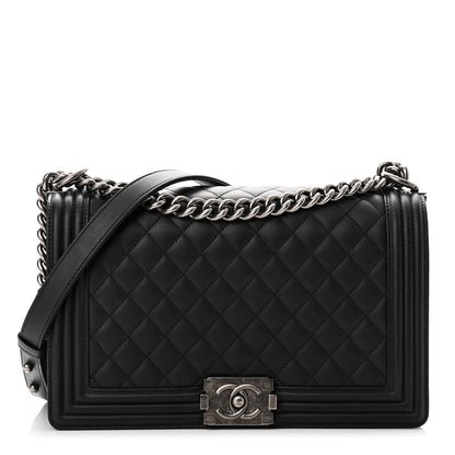 Chanel Calfskin Quilted New Medium Boy Flap Black 1 of 9