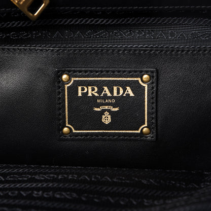Prada Soft Calf Tote Black 7 of 11