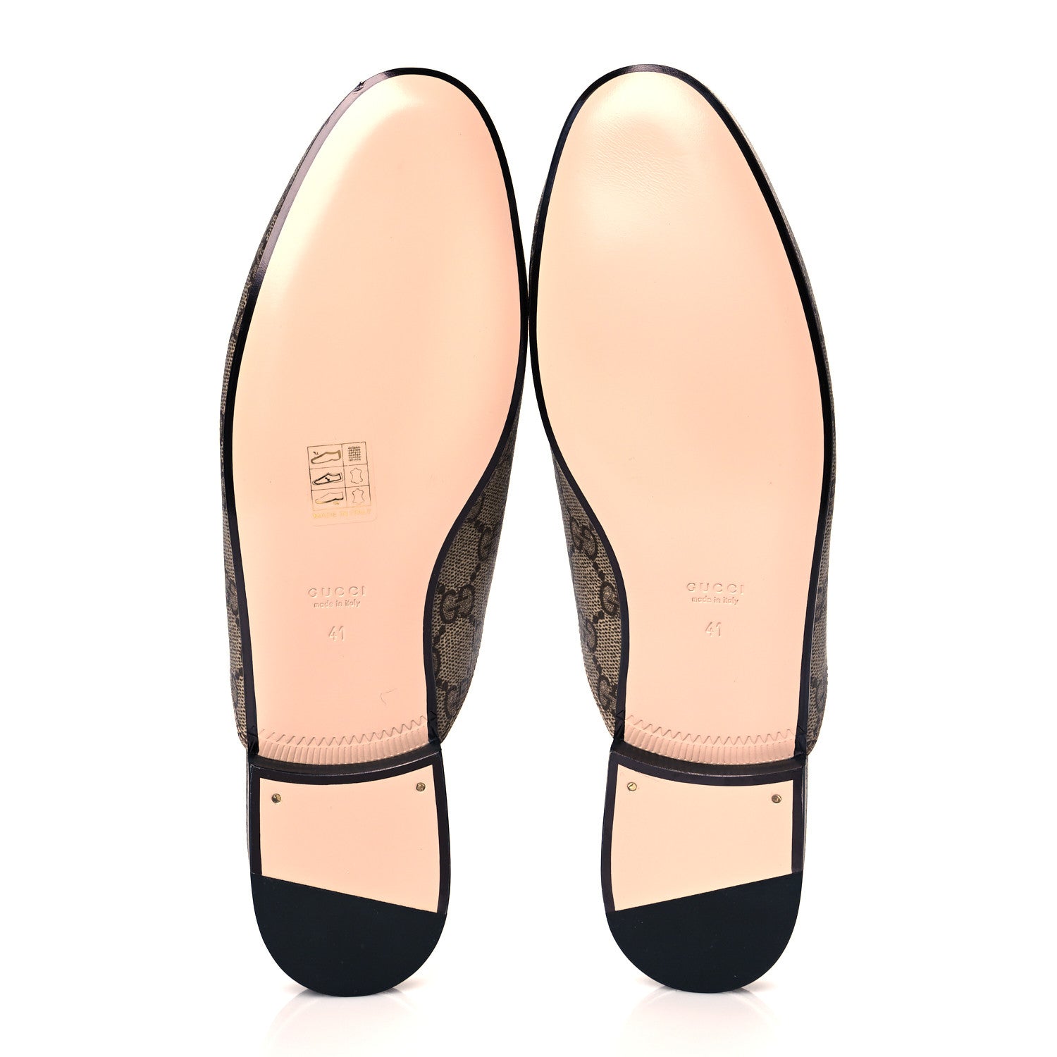 Gucci GG Supreme Monogram Tiger Womens Princetown Slippers 41 Beige Red 5 of 9