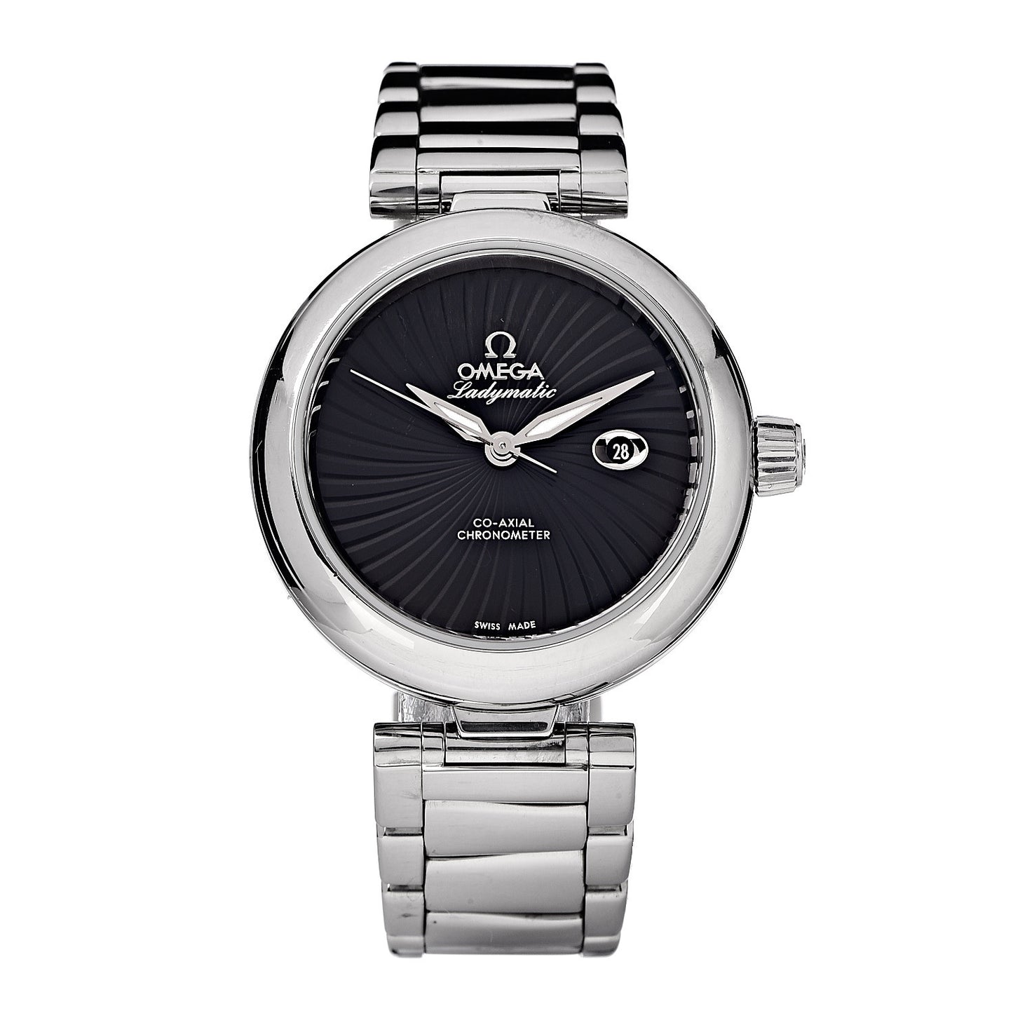 Stainless Steel 34mm Ladymatic Co-Axial Automatic Watch Black 425.30.34.20.01.001