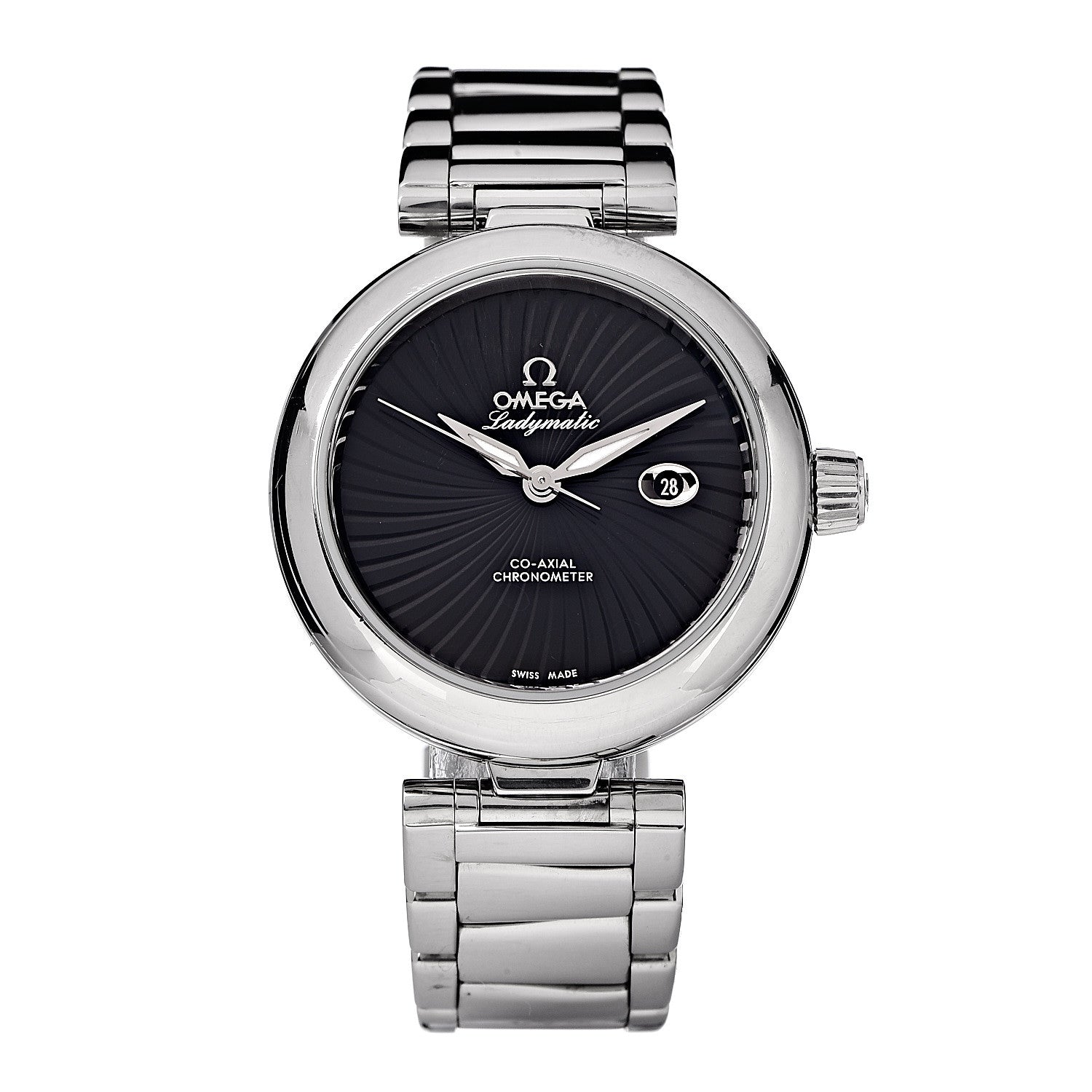 Omega Stainless Steel 34mm Ladymatic Co-Axial Automatic Watch Black 425.30.34.20.01.001 1 of 7
