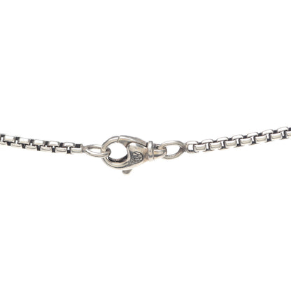 David Yurman Sterling Silver Mens Small Dog Tag Pendant Necklace 4 of 5