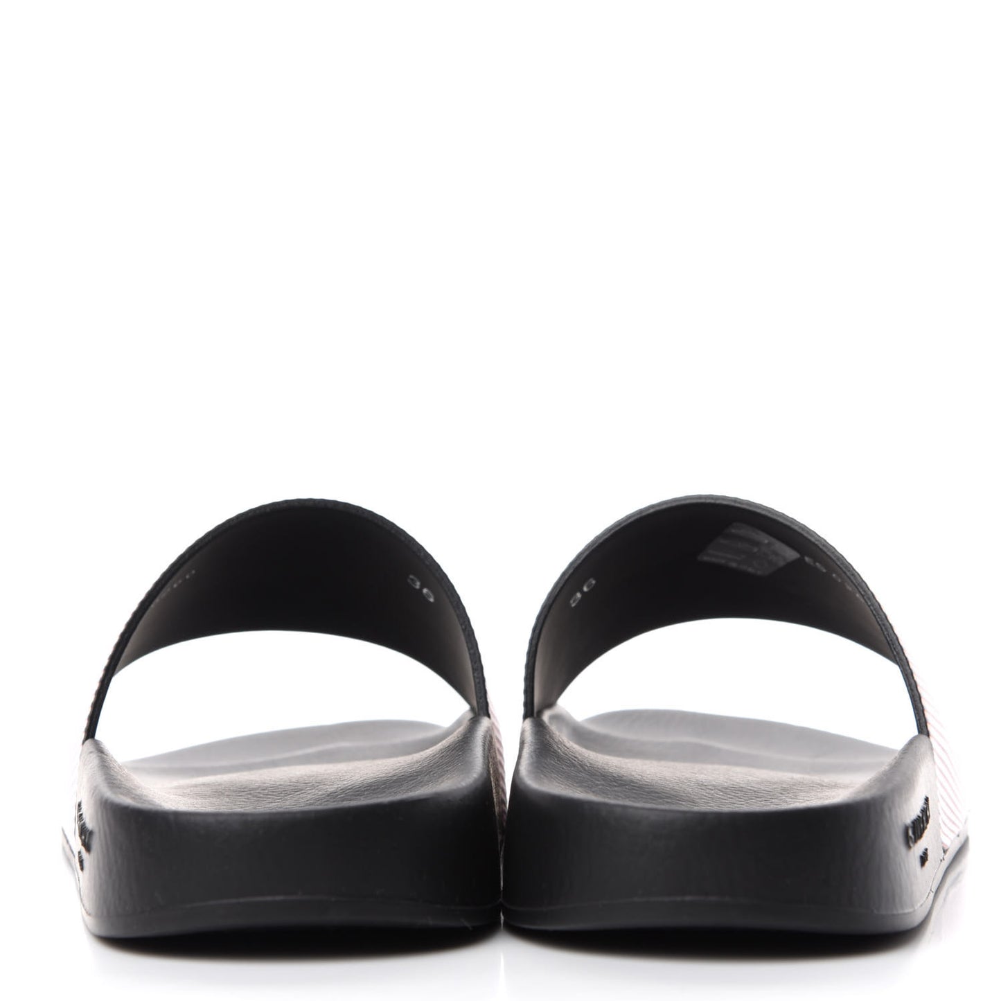 Metallic Calfskin Logo Womens Pool Slide Sandals 36 Light Pink