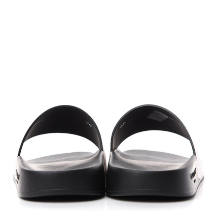 Givenchy Metallic Calfskin Logo Womens Pool Slide Sandals 36 Light Pink 7 of 12
