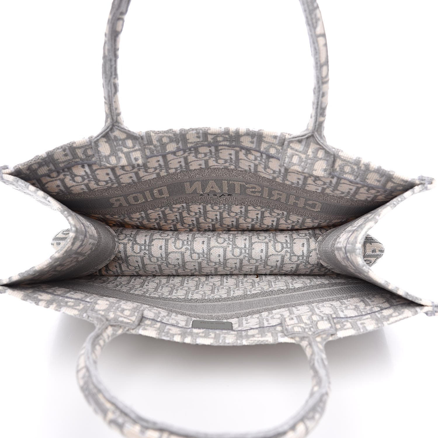 Christian Dior Oblique Medium Book Tote Grey 5 of 10