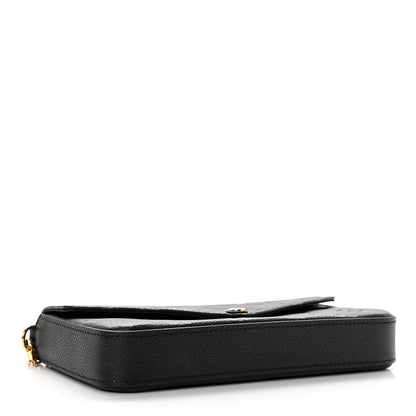 Louis Vuitton Empreinte Pochette Felicie Chain Wallet Black 4 of 7