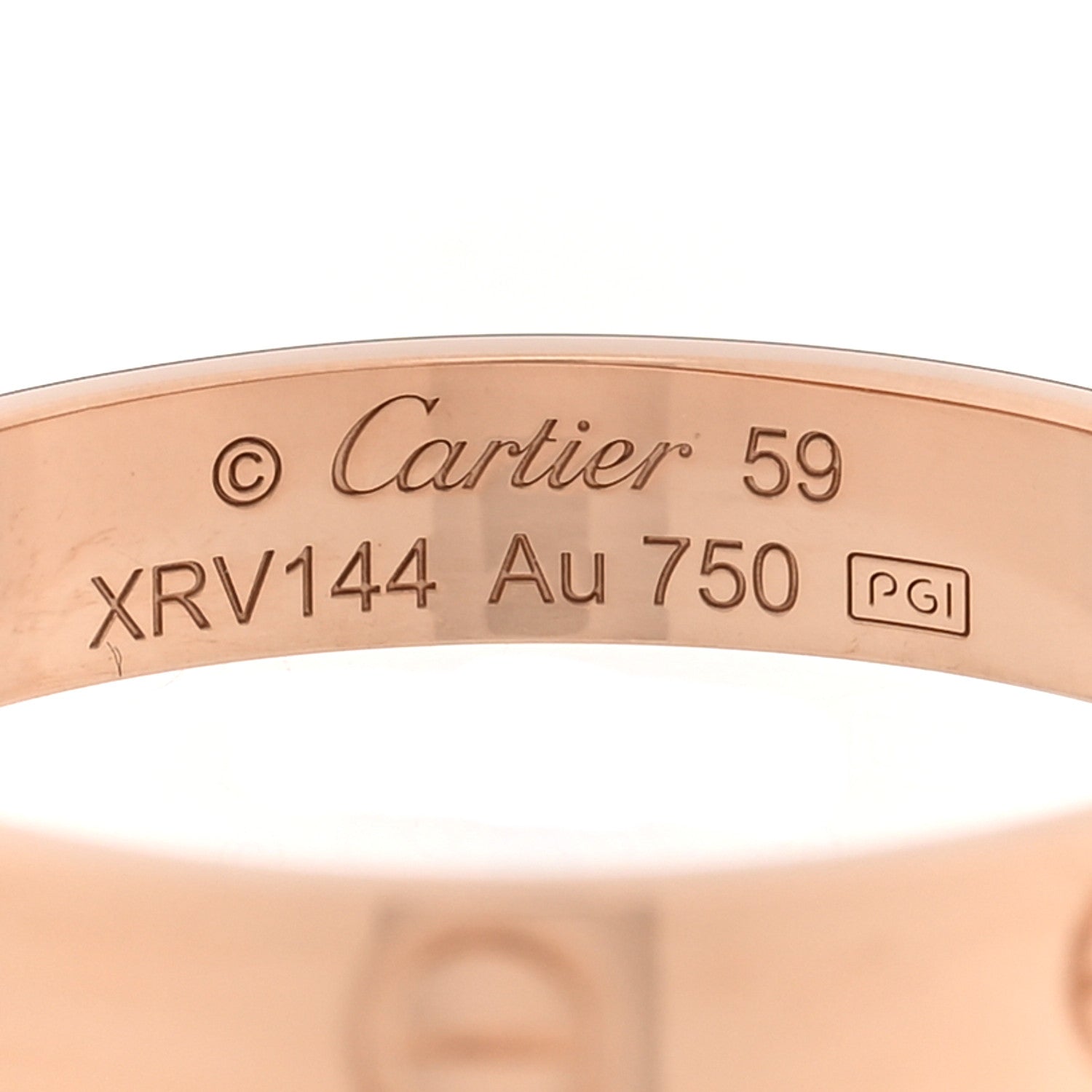 Cartier 18K Pink Gold 3.5mm LOVE Wedding Band Ring 59 8.75 4 of 4