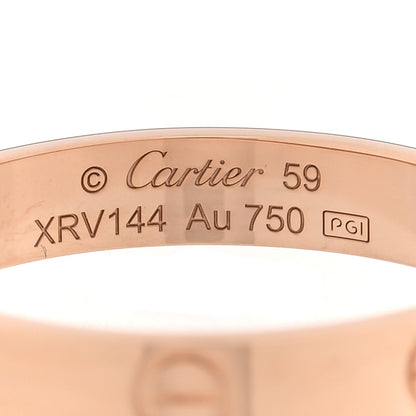 Cartier 18K Pink Gold 3.5mm LOVE Wedding Band Ring 59 8.75 4 of 4