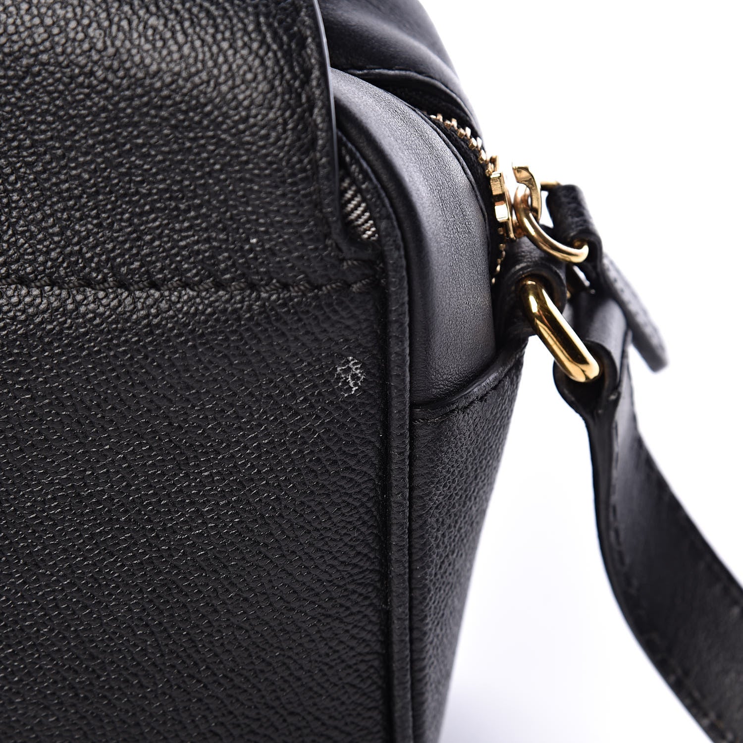 Burberry Soft Grain Calfskin Small Buckle Zip Bag Black 14 of 14