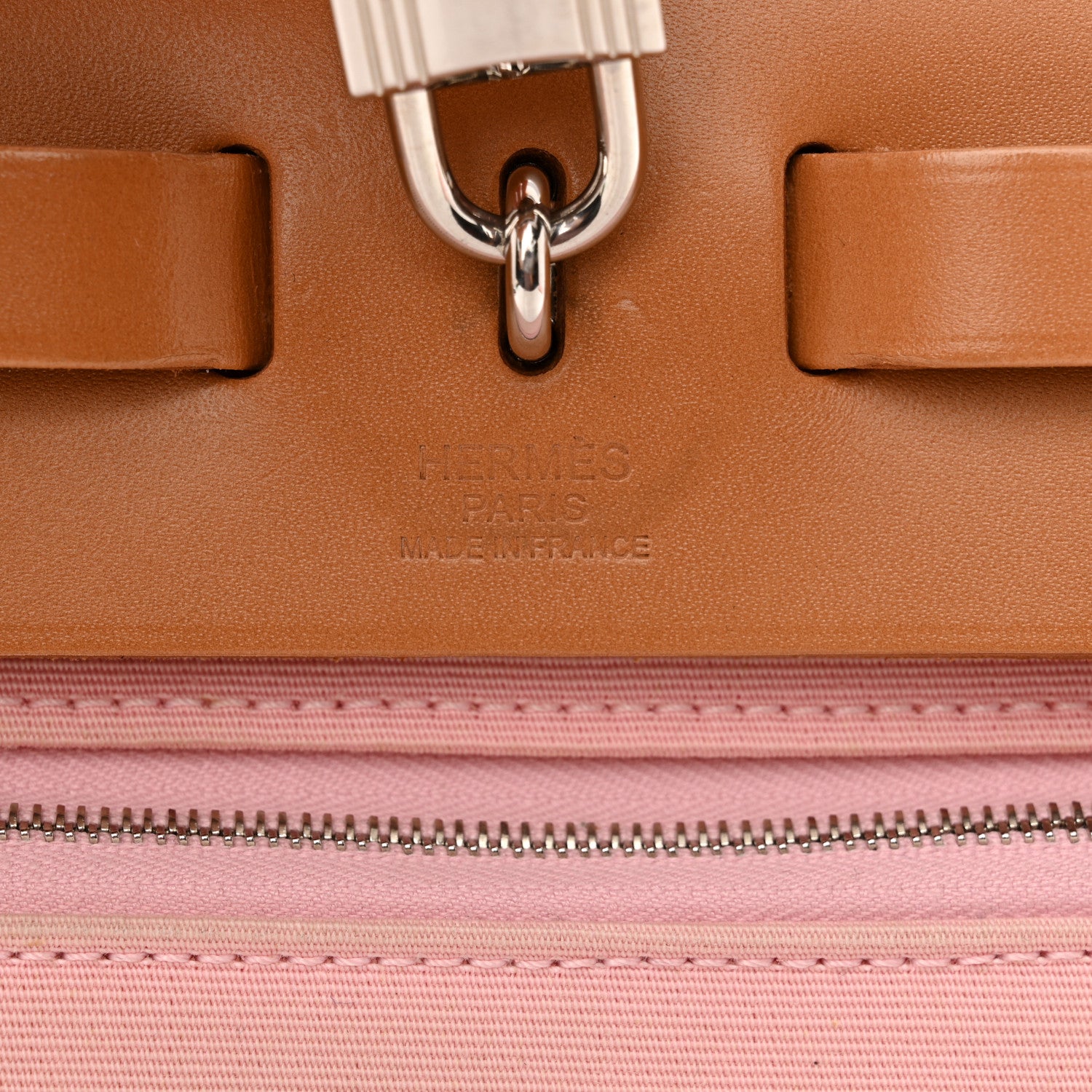 Hermes Vache Hunter Toile Herbag Zip 31 PM Rose Sakura 7 of 17