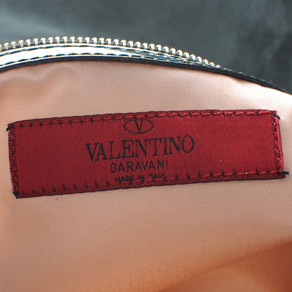 Valentino Garavani Patent Lacca Bow Clutch Dark Green 6 of 8