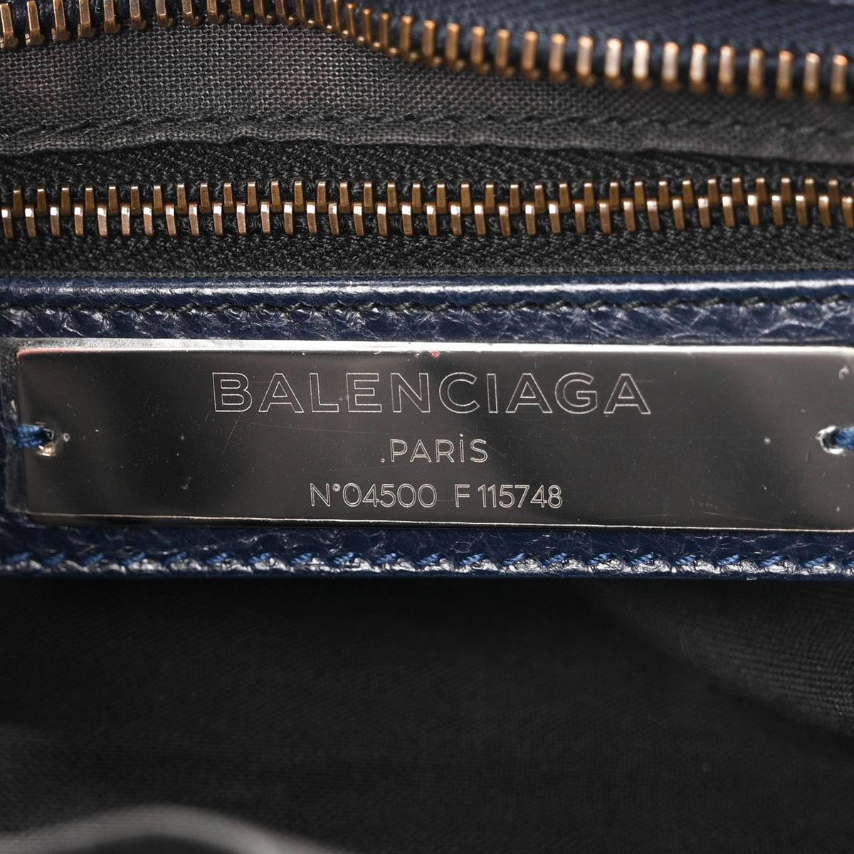 Balenciaga Agneau Classic Hardware City Bleu Obscur 7 of 11