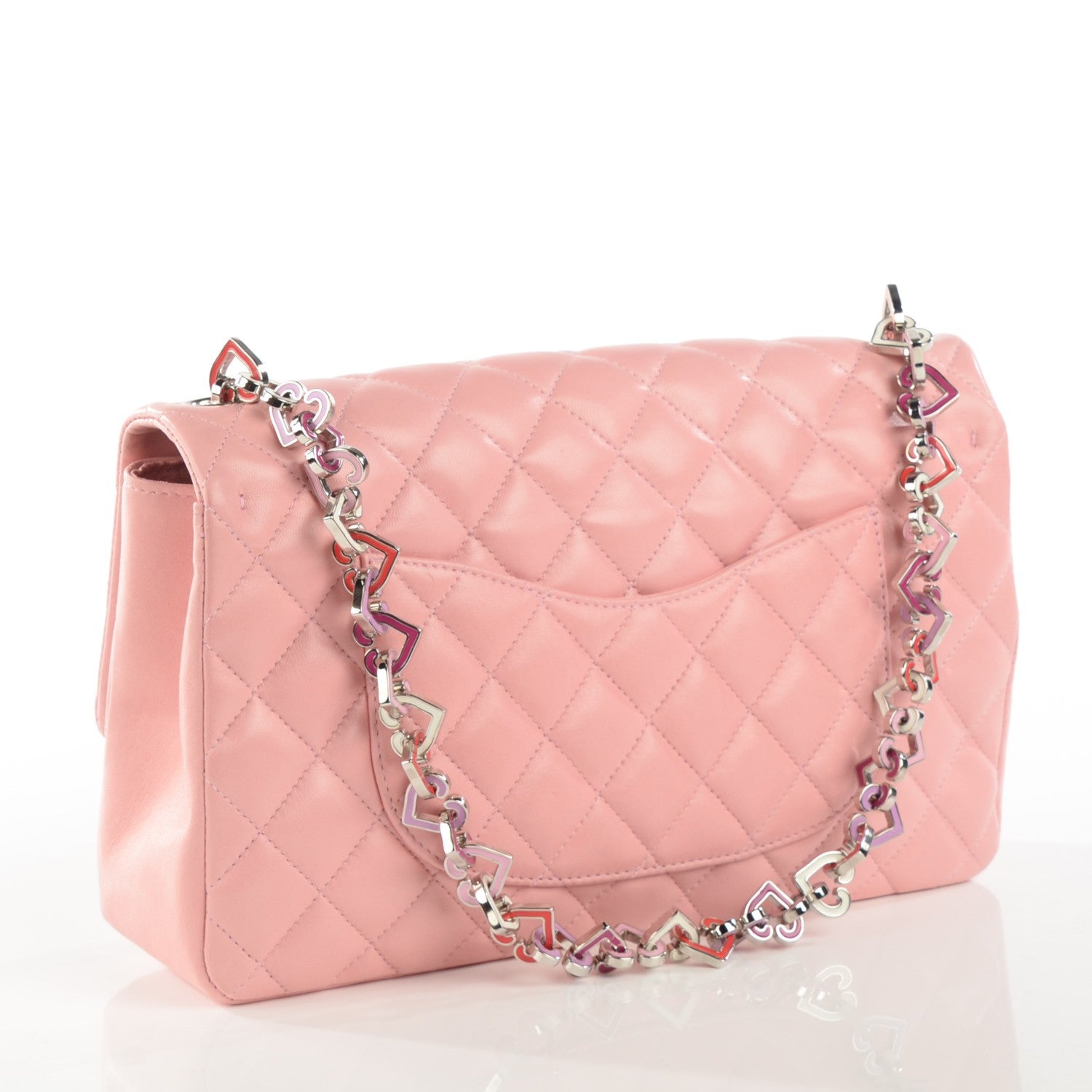 Chanel Lambskin Medium Heart Valentine Flap Pink 3 of 8