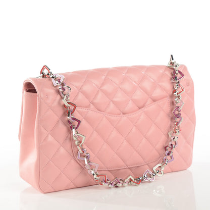 Chanel Lambskin Medium Heart Valentine Flap Pink 3 of 8