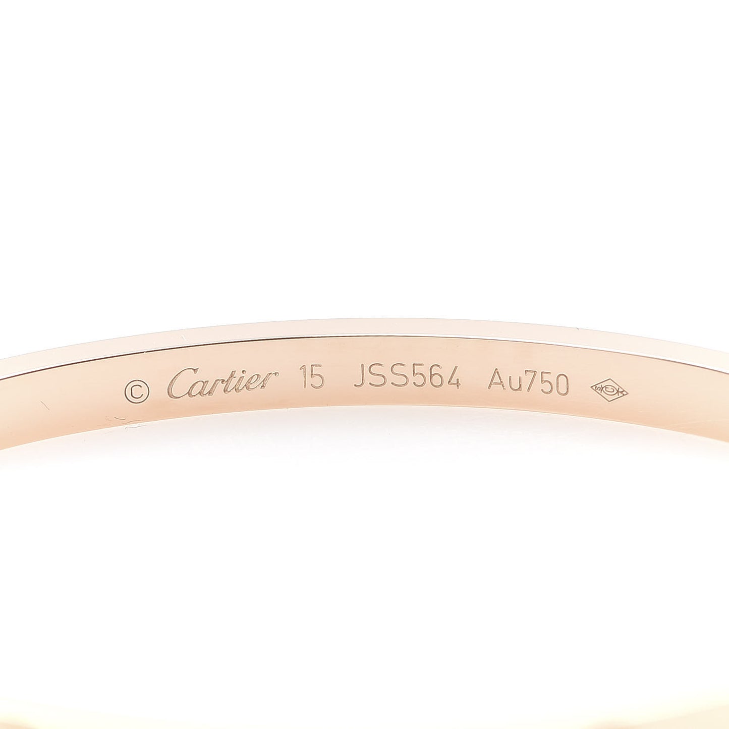 18K Pink Gold Small LOVE Bracelet 15