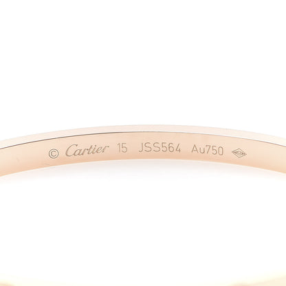 Cartier 18K Pink Gold Small LOVE Bracelet 15 5 of 7