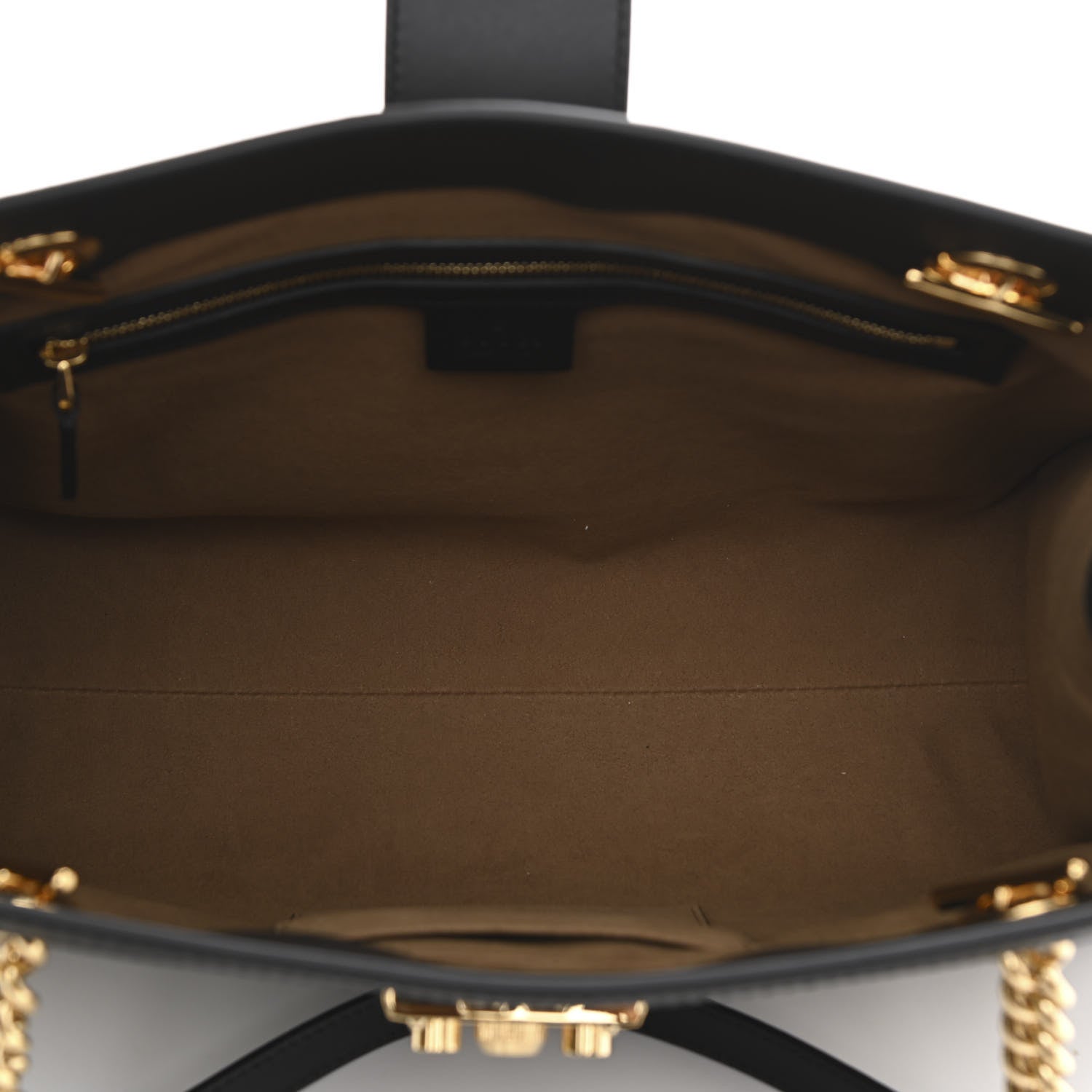 Gucci GG Supreme Monogram Medium Padlock Tote Black 5 of 11
