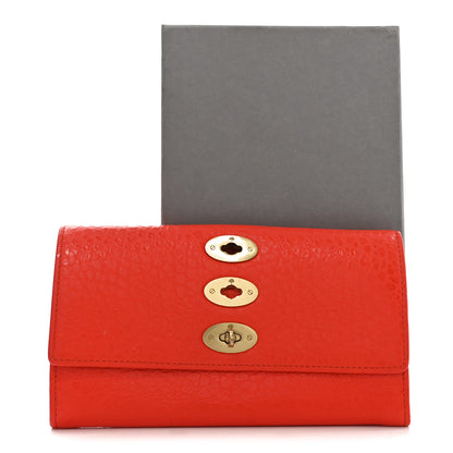 Mulberry Shiny Grain Darley Wallet  Flame 7 of 7