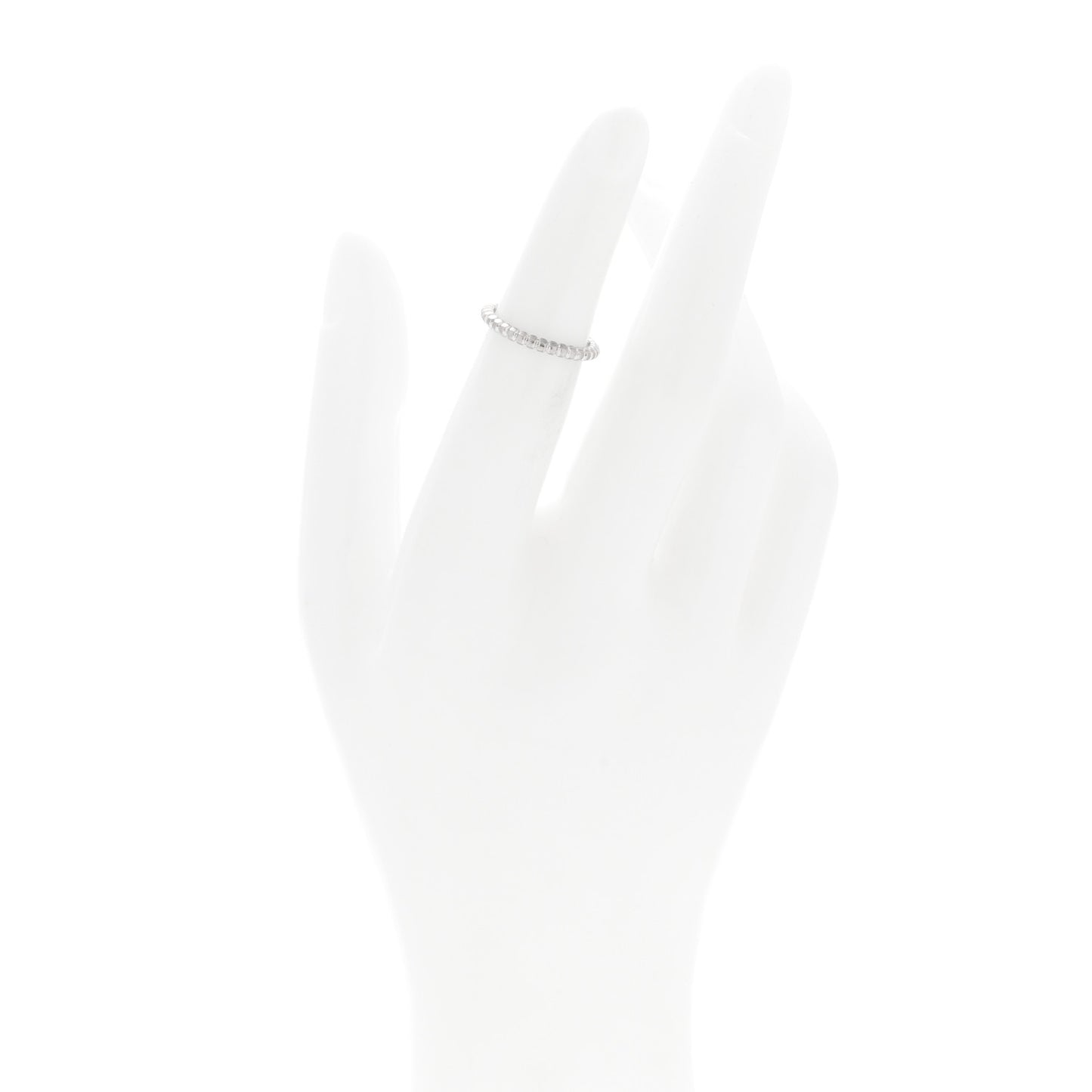 18K White Gold Small Perlee Ring 47 4