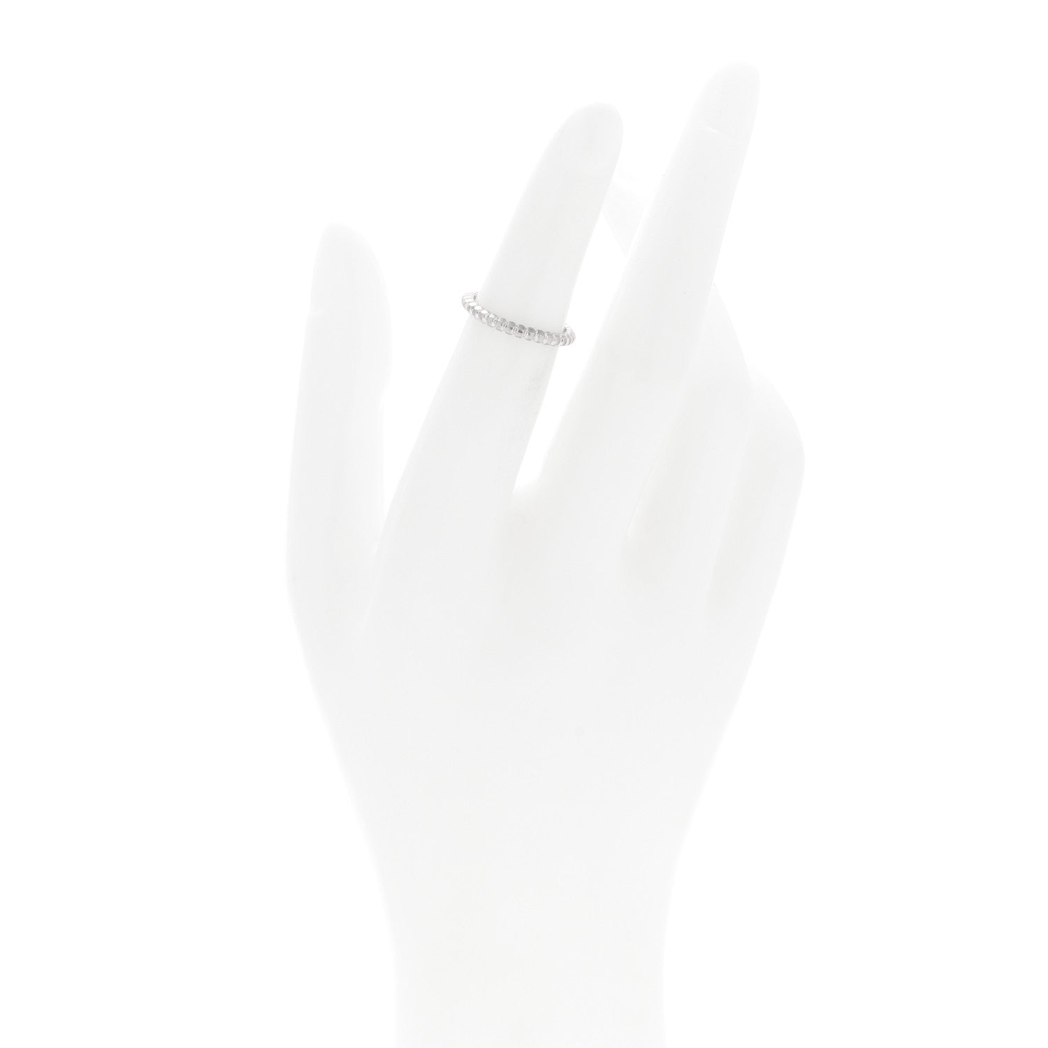 Van Cleef & Arpels 18K White Gold Small Perlee Ring 47 4 2 of 4