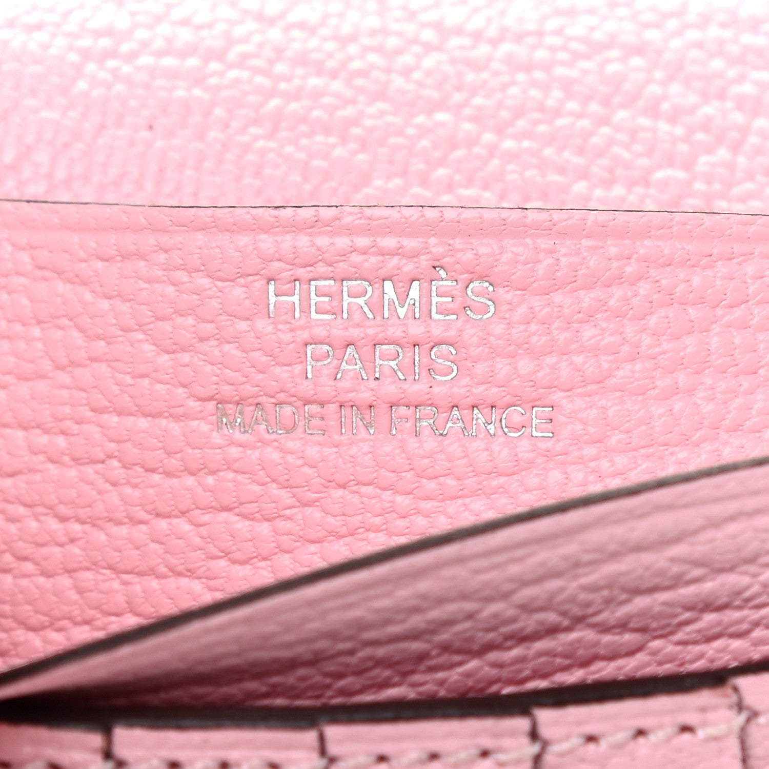 Hermes Chevre Mysore Bearn Compact Wallet Rose Sakura 6 of 7